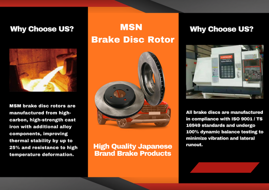 New MSM Front Brake Disc Rotors for Mazda 3 BK BL 2.0L ONLY 2003-2014