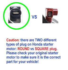 Brand New Starter Motor for Honda CRV Accord Euro Odyssey 4cyl 2.4L (ROUND PLUG)