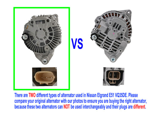 New Alternator for Nissan Elgrand E50 E51 VQ35DE V6 3.5L Petrol 2000-14 (3 pin)
