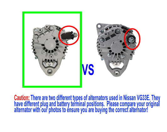 New Alternator for Nissan Navara D22 Pathfinder R50 VG33 V6 3.3L Petrol 1995-05