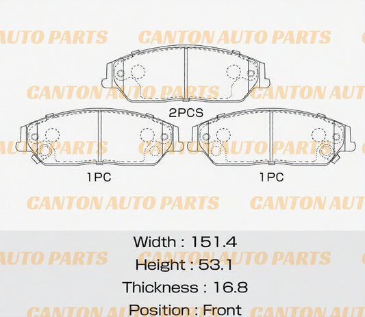 New MSM Ceramic Front Brake Pads Toyota Camry ACV40R GSV40R GSV50R 2006-2017