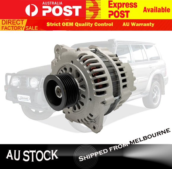 Genuine Hitachi Alternator for Nissan Patrol GU Y61 TB48 4.8L Petrol 110AMP