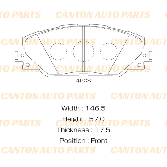 MSM High Quality Front Brake Pad Set for Toyota RAV4 ACA ZSA ALA ASA 2006-19