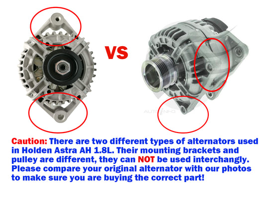 Brand New Alternator for Holden Astra AH TS 1.8L Z18X Z18XER Petrol 1996-2010