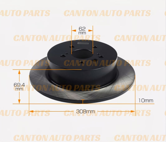 MSM High Quality Rear Brake Disc Rotors for Toyota Kluger GSU40 45 2007-2014