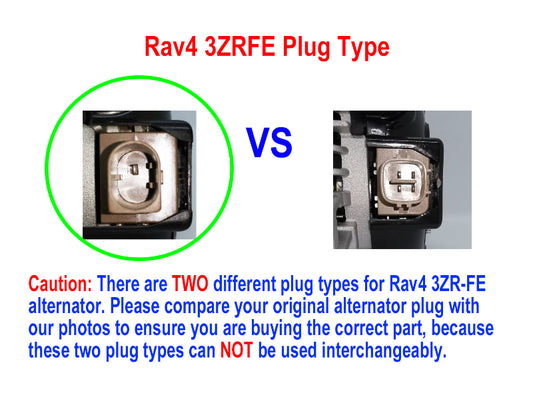 Alternator for Toyota RAV4 ZSA42R 3ZRFE 2.0L Petrol 2015-19 1 PIN PLUG VS 4 PIN PLUG