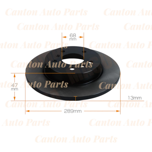 MSM High Quality Rear Brake Disc Rotors for Nissan Qashqai J11 2.0L 2014-22