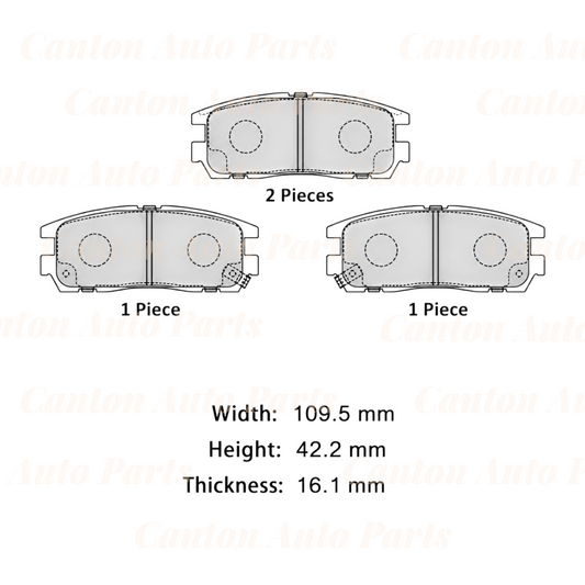 MSM High Quality Ceramic Rear Brake Pads for Great Wall V200 V240 X240 K2 2009-2016