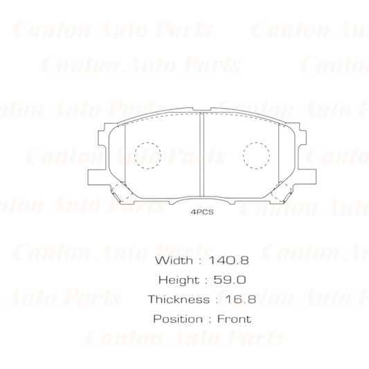 MSM High Quality Ceramic Front Brake Pads for Lexus RX330 MCU38 RX350 GSU35 2003-2009