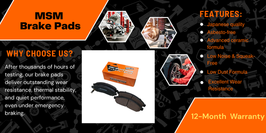 MSM brake pad features