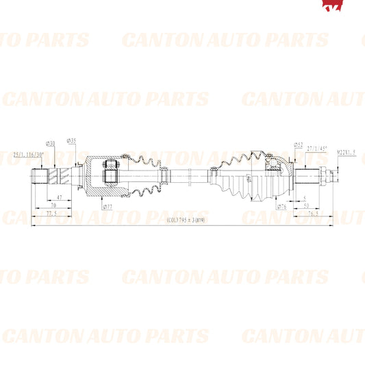 New Pair Front CV Joint Drive Shaft for Subaru Liberty Outback BR BM 2009-2013 HIGH QUALITY