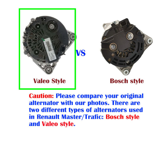 RENAULT Trafic X83 LAGUNA 2.0L M9R 2007-15 Comparison Valeo vs Bosch style