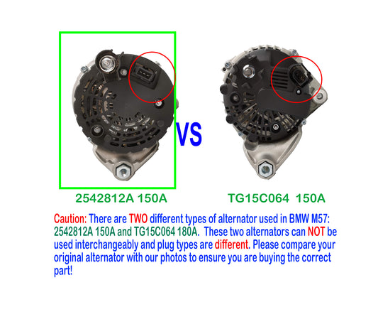 New Alternator for BMW 530 730 X5 E53 M57D30 3.0L Diesel 2000-2003 (150A)