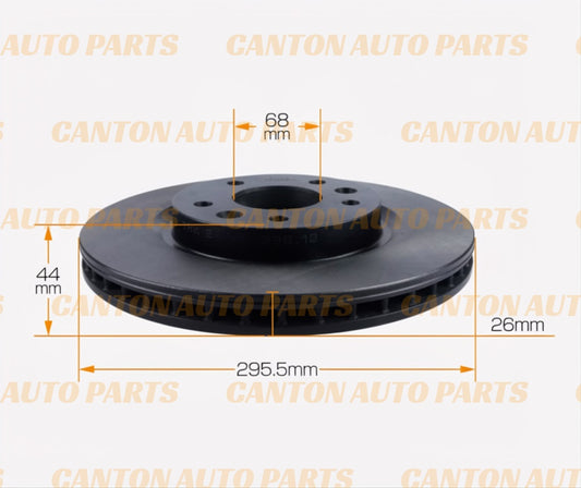 MSM High Quality Front Brake Disc Rotors for Nissan Qashqai J11 2.0L 2014-22