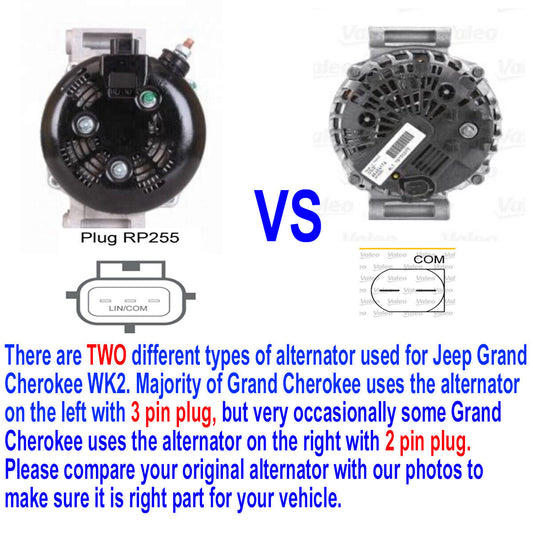 New Alternator Fits Jeep Grand Cherokee WK2 3.0L Diesel OM642 EXF 2010-2013-on