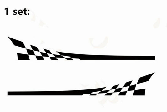 Toyota 86 Subura BRZ Sport Skirt Decorative Decal Sticker (Black) 1 Pair