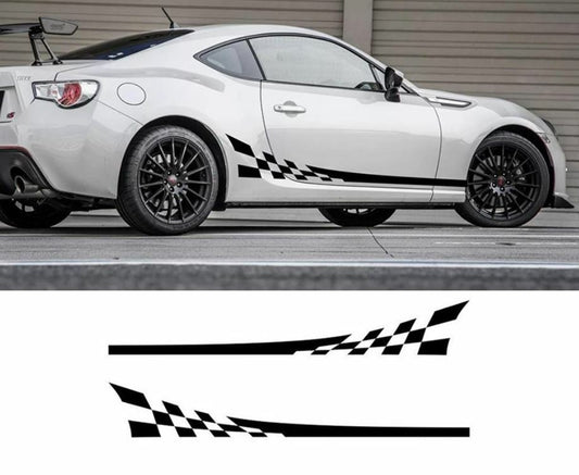 Toyota 86 Subura BRZ Sport Skirt Decorative Decal Sticker (Black) 1 Pair