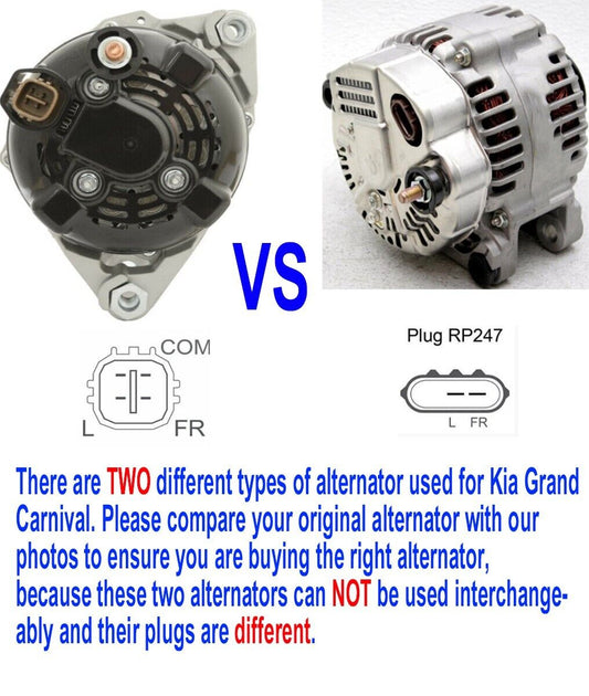 New Alternator Fits Kia Grand Carnival VQ V6 3.5 3.3L G6DC G6DA 2009-15 4 PIN PLUG