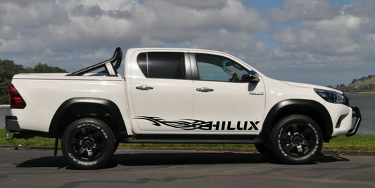 Pair Stickers Side Skirt Decal Full Size For Pick Up Truck For Toyota Hilux 4WD