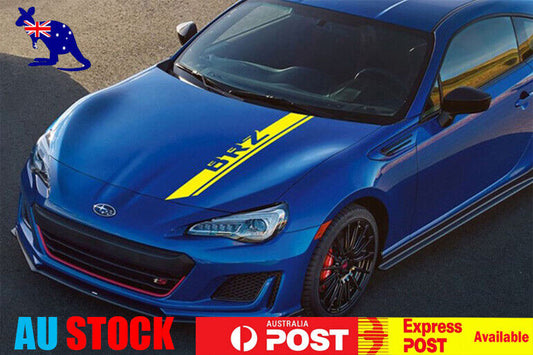 Subaru BRZ Sport Bonnet Decorative Decal Sticker (Yellow)