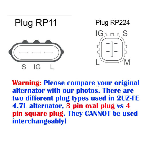 Toyota Landcruiser UZJ100R 200R V8 2UZ-FE 4.7L Petrol 98-07 Plug Type Comparison