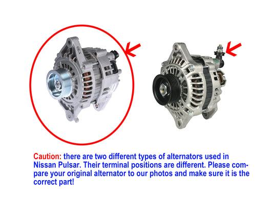 New Alternator Fits Nissan Pulsar N15 N16 GA16DE QG16DE QG18DE 1.6L 1.8L 95-15