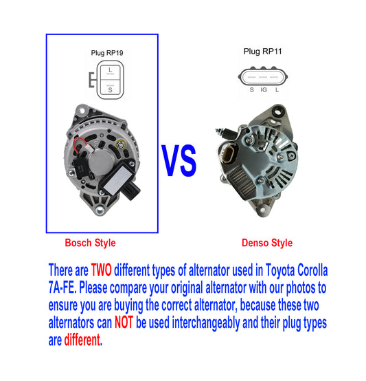 Brand New Alternator for Toyota Corolla AE101 AE102R 1.6L 1.8L 7A-FE 1994-2001 BOSCH style