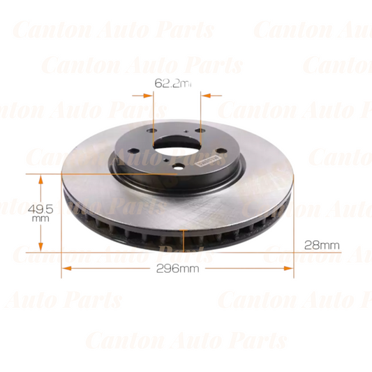 MSM Front Brake Disc Rotors for Lexus IS250 GSE20R 2.5L 2006-2013