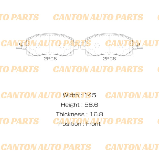 New MSM High Quality Ceramic Front Brake Pads for Subaru Forester SK 2018-2024