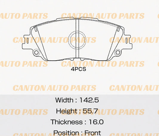 MSM Ceramic Front Brake Pads Toyota C-HR NGX10R 50R ZYX10R 10/2019-2023