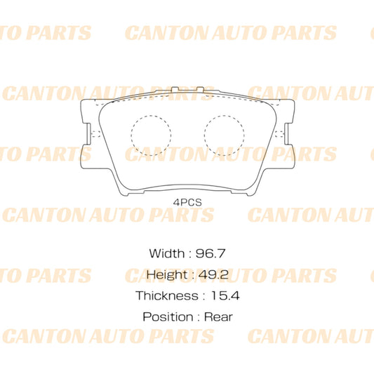 MSM High Quality Rear Brake Pad Set for Toyota RAV4 ACA ZSA ALA ASA 2006-19