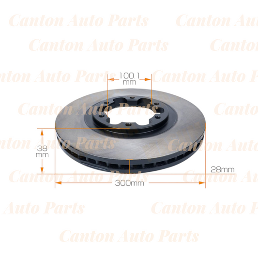 MSM High Quality Front Brake Disc Rotors for Nissan Pathfinder R50 3.3L V6 1996-05