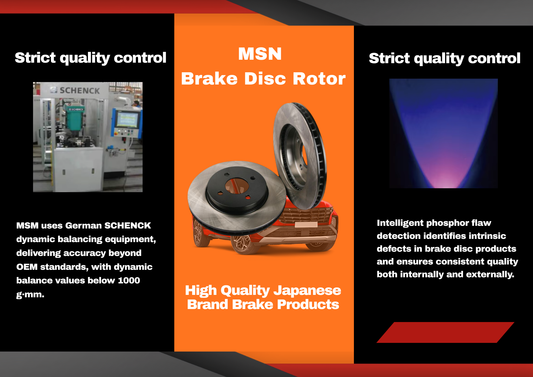 New MSM Front Brake Disc Rotors for Mazda 3 BM BN 2.0L 2014-2019