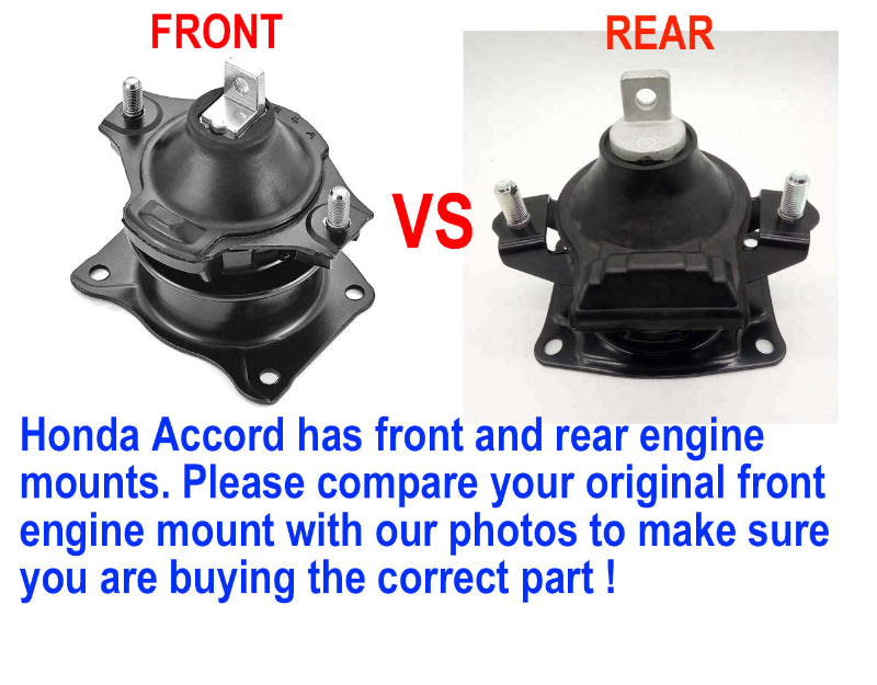 Engine Mount Fit Honda Accord CL Accord 2.4L K24A3 K24A4 Auto 2003-2008 Front vs Rear 
