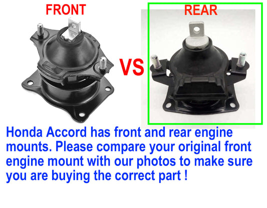 Engine Mount Fit Honda Accord CL CM5 CM6 2.4L K24A3 K24A4 Auto  2003-2008 Front vs Rear