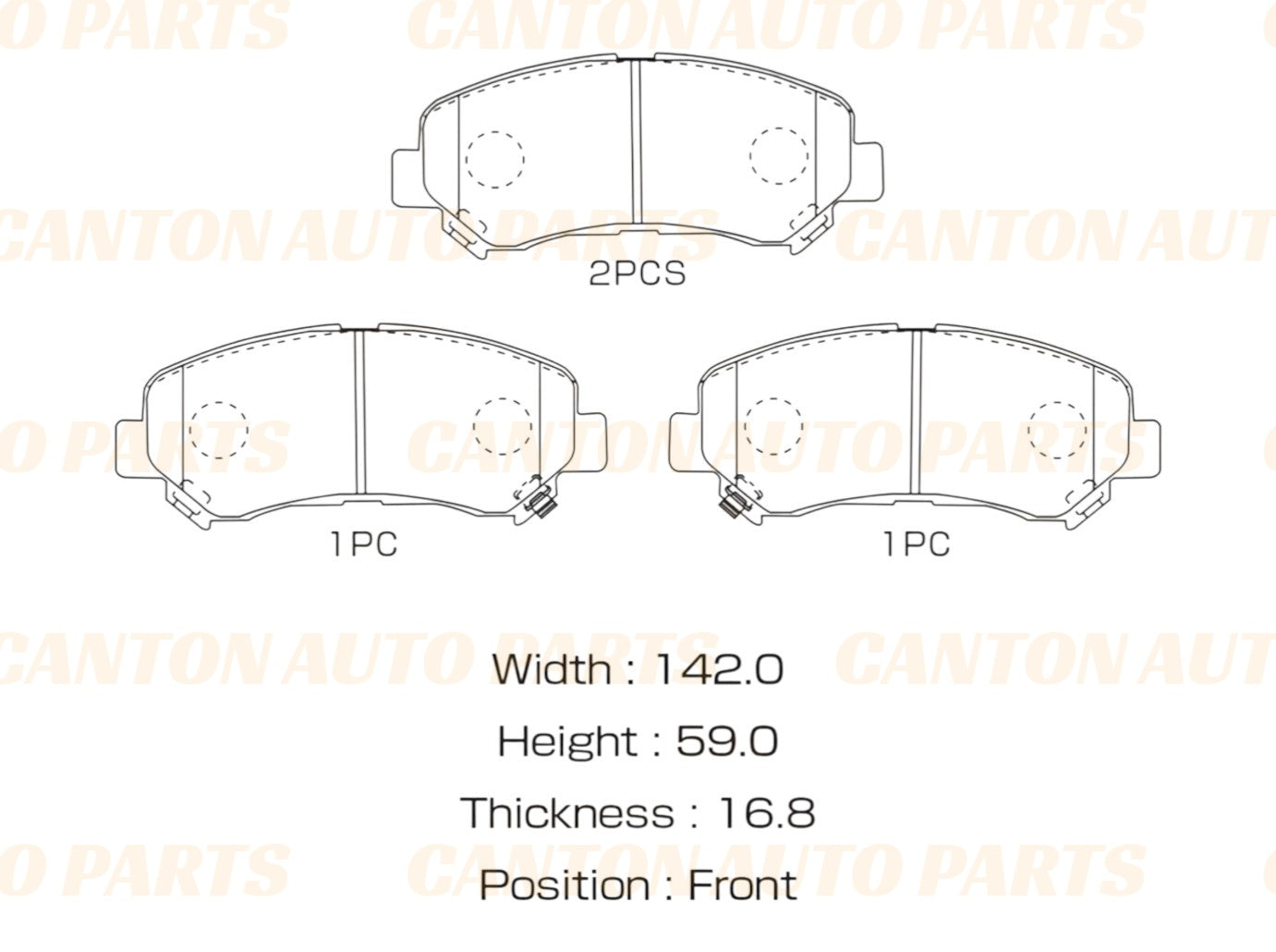 Front Brake Pad Set for Nissan Dualis J10 Qashqai J10 X-TRAIL T31