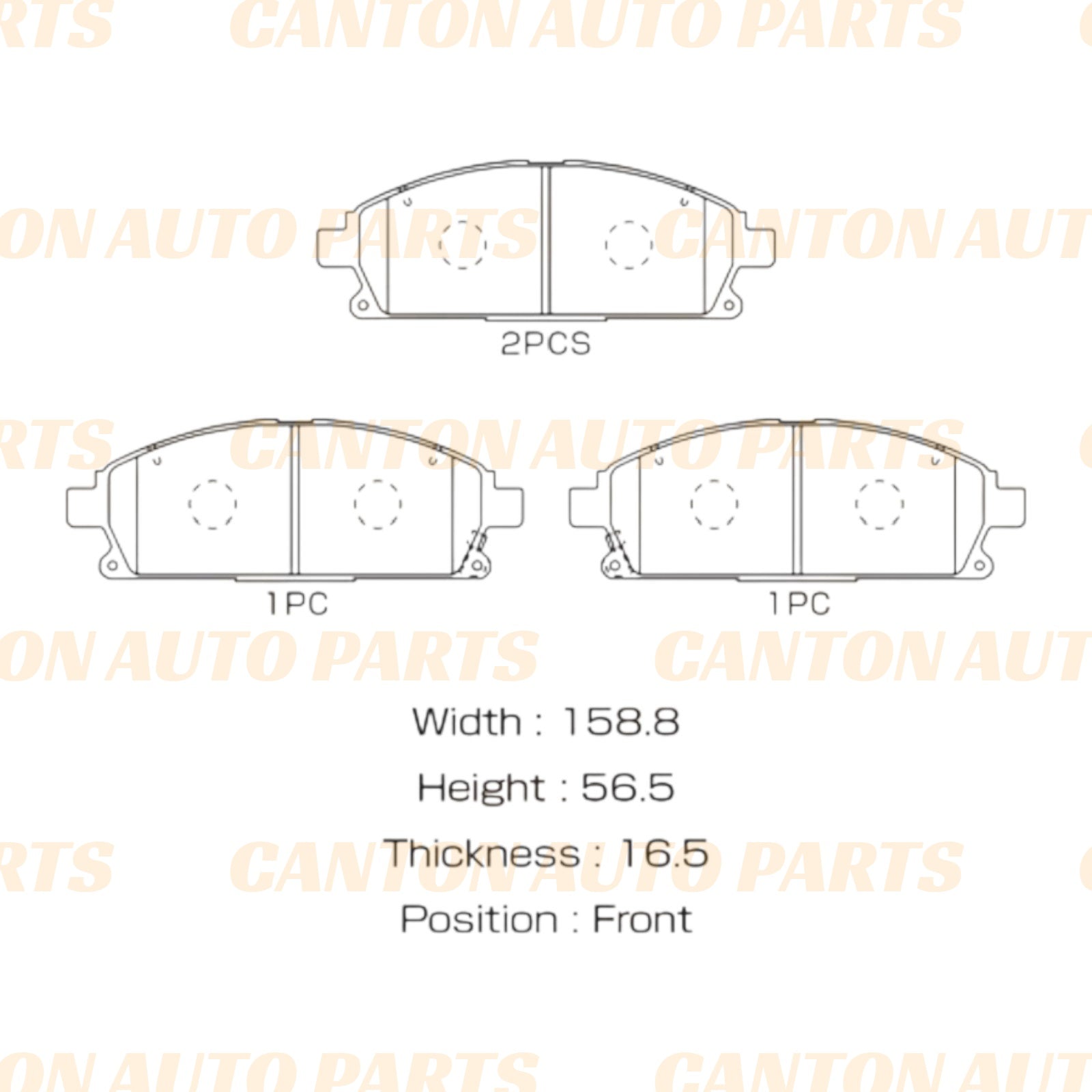 Front Brake Pads for Nissan Elgrand E50 E51 X-Trail T30 Pathfinder R50