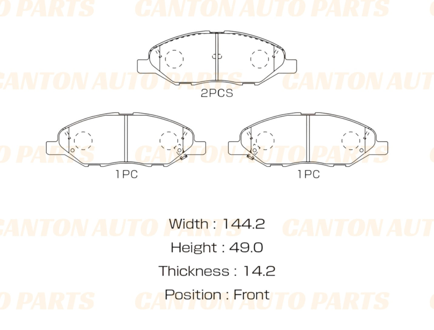 New MSM Front Brake Pad Set for Nissan Tiida C11 2006-2013 JAPAN Made Model