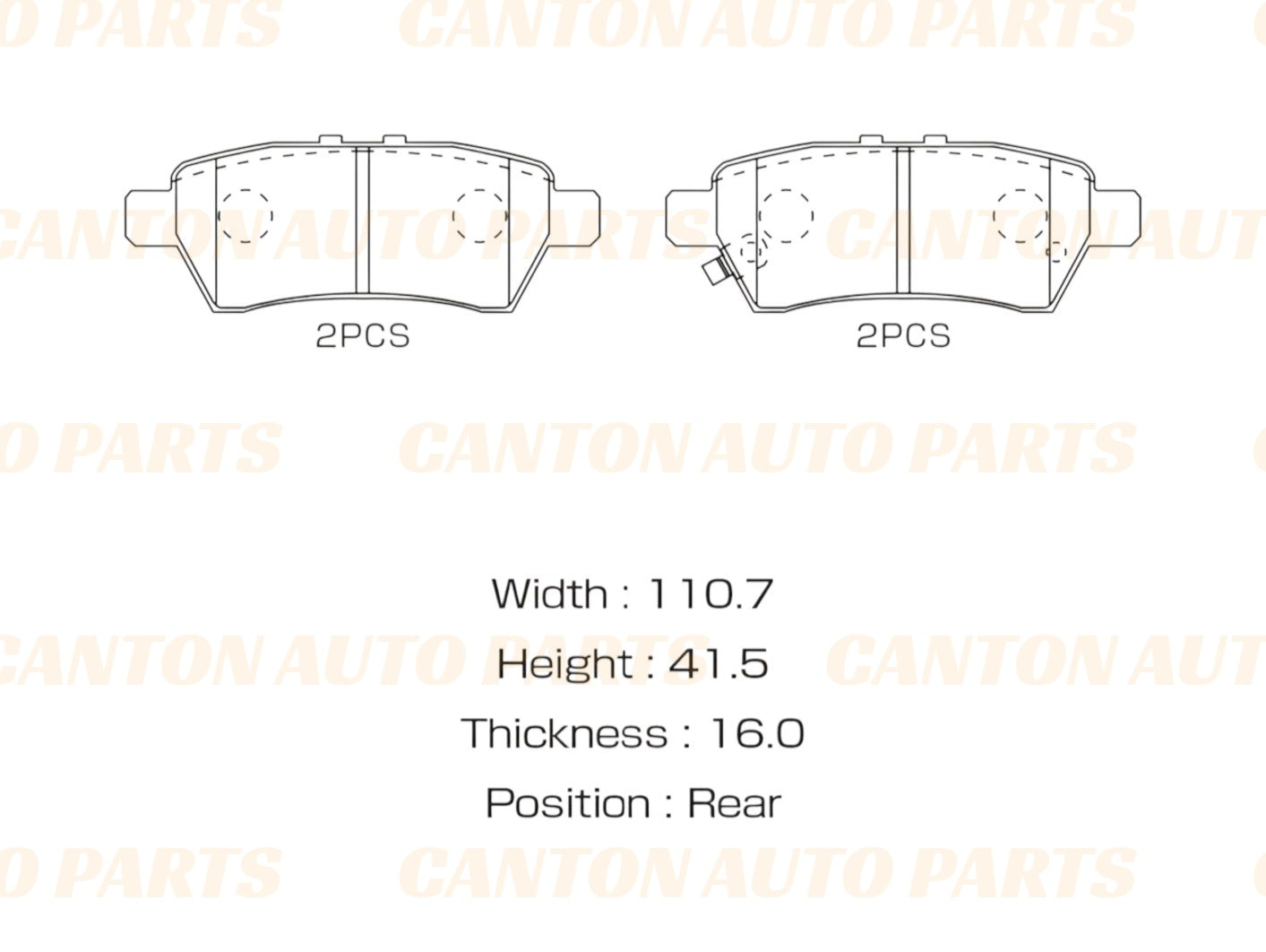 New MSM Rear Brake Pad Set for Nissan Pathfinder R51 4.0L 2.5L VQ40DE YD25DDTi 2005-13