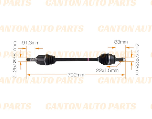 New Pair Front CV Joint Drive Shaft for Subaru Forester SH 2008-2013 XV GP7 2011-2014 HIGH QUALITY