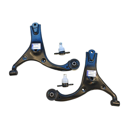 Pair Front Lower Control Arms with Ball Joint for Hyundai Accent MC Kia Rio JB