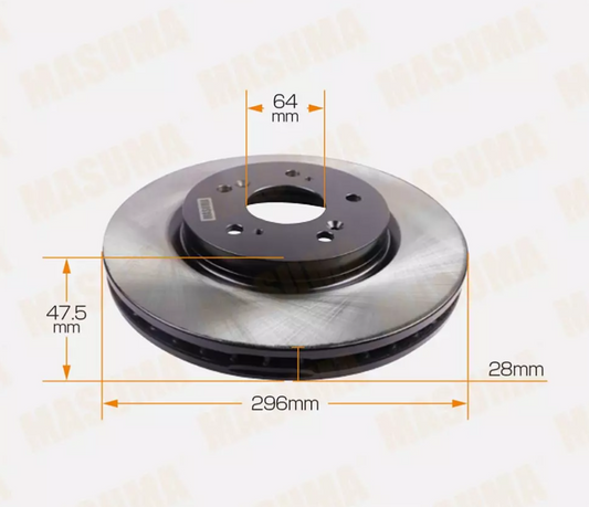 MSM High Quality Front Brake Disc Rotors for Honda CRV RM 2.0L 2.4L 2012-2017