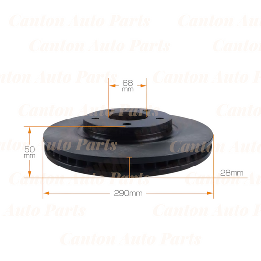 MSM High Quality Front Brake Disc Rotors for Nissan Elgrand E51 E52 2004-2024