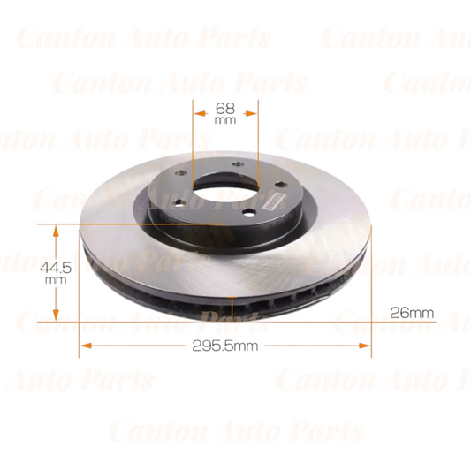 MSM High Quality Front Brake Disc Rotors for Nissan X-Trail T31 2.0L 2.5L 2007-2015