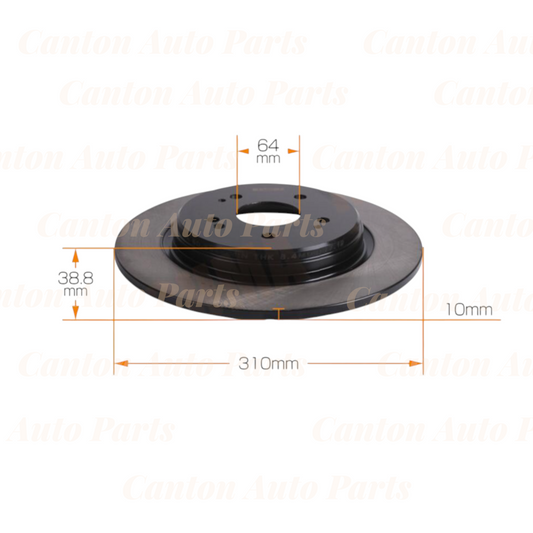 MSM Rear Brake Disc Rotors for Honda CR-V RW 1.5L 2019-2023 High Quality