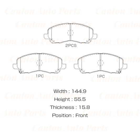 MSM High Quality Ceramic Front Brake Pads for Mitsubishi Outlander ZJ ZK ZL 2012-2024
