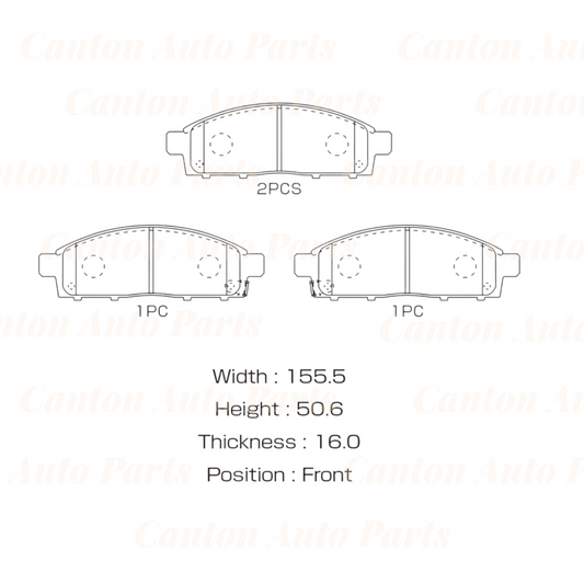 MSM High Quality Ceramic Front Brake Pads for Mitsubishi Triton ML MN MQ 2007-2018