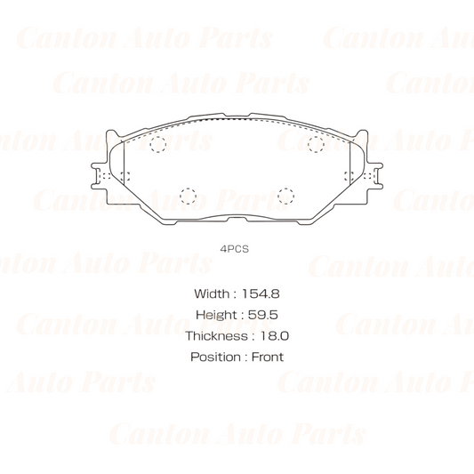 MSM High Quality Ceramic Front Brake Pads for Lexus IS250 2.5L 2006-2013