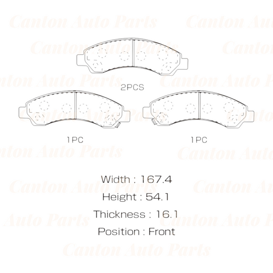 MSM High Quality Ceramic Front Brake Pads for Great Wall V200 V240 X240 K2 2009-2016