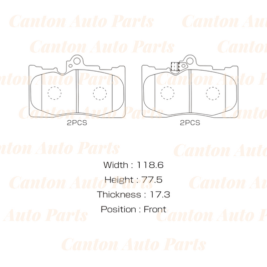 MSM High Quality Ceramic Front Brake Pads for Lexus IS300 ASE30R IS350 GSE31R